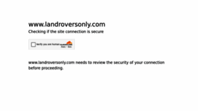 What Landroversonly.com website looked like in 2023 (This year)