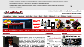 What Laskonline.pl website looked like in 2023 (This year)