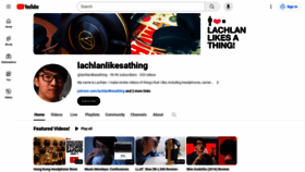 What Lachlanlikesathing.com website looked like in 2023 (This year)