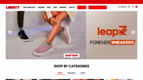 What Libertyshoesonline.com website looked like in 2023 (This year)