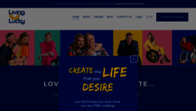 What Livinglucky.com website looked like in 2023 (This year)