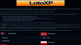 What Lotoxp.com website looked like in 2023 (This year)