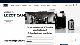 What Lezotcameras.com website looked like in 2023 (This year)
