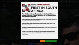 What Legallyarmed.co.za website looked like in 2023 (This year)