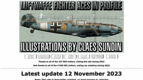 What Luftwaffeinprofile.se website looked like in 2023 (This year)