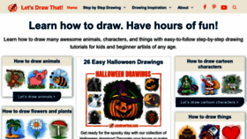 What Letsdrawthat.com website looked like in 2023 (This year)
