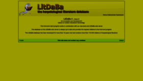 What Litdaba.net website looked like in 2023 (This year)