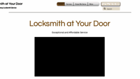 What Locksmithatyourdoor.com website looked like in 2023 (This year)