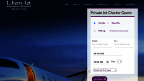 What Libertyjet.com website looked like in 2023 (This year)