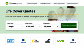 What Lifecoverquotes.org.uk website looked like in 2023 (This year)