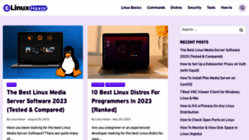 What Linuxhaxor.net website looked like in 2023 (This year)