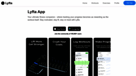 What Lyfta.app website looked like in 2023 (This year)