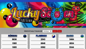 What Luckysevenlottery.com website looked like in 2023 (This year)