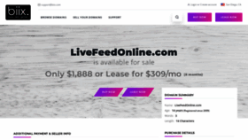What Livefeedonline.com website looked like in 2023 (This year)