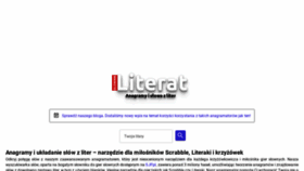 What Literat-program.pl website looked like in 2023 (This year)