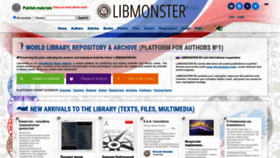What Libmonster.ru website looked like in 2023 (This year)
