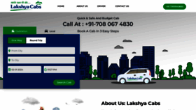 What Lakshyacabs.com website looks like in 2024 