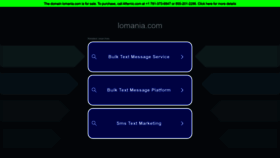 What Lomania.com website looks like in 2024 