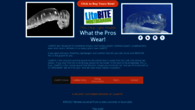 What Litebitemouthguards.com website looked like in 2024 (1 year ago)