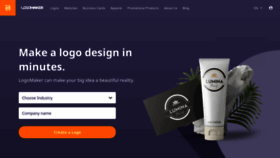 What Logomaker.com website looks like in 2024 