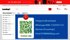 What Leoshop1.com website looks like in 2024 