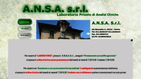 What Laboratorioansa.it website looks like in 2024 