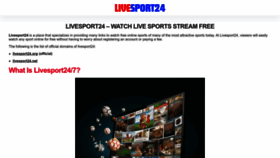 What Livesport24.stream website looks like in 2024 