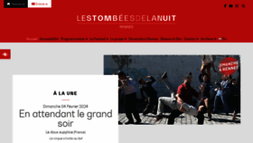 What Lestombeesdelanuit.com website looks like in 2024 