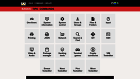 What Linuxcommandlibrary.com website looked like in 2024 (1 year ago)