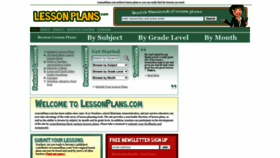 What Lessonplans.com website looks like in 2024 