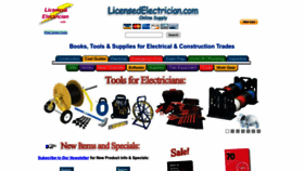 What Licensedelectrician.com website looks like in 2024 