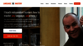 What Languagemastery.com website looks like in 2024 