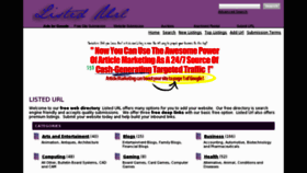 What Listedurl.com website looked like in 2011 (12 years ago)