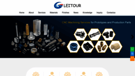 What Leitourcncmachining.com website looks like in 2024 