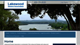 What Lakewoodownersassociation.com website looks like in 2024 