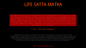What Lifesattamatka.com website looks like in 2024 