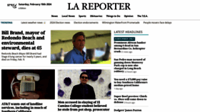 What Lareporter.us website looks like in 2024 