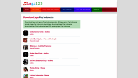 What Lagu123.biz website looks like in 2024 