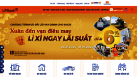 What Lienvietpostbank.com.vn website looks like in 2024 