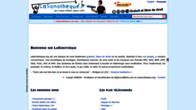 What Lasonotheque.org website looks like in 2024 