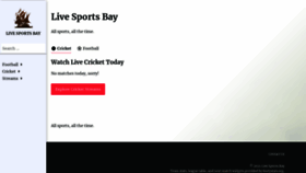 What Livesportsbay.com website looks like in 2024 