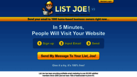 What Listjoe.com website looks like in 2024 
