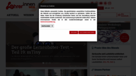 What Lehrerweb.wien website looks like in 2024 