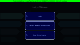 What Luckyz888.com website looks like in 2024 