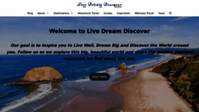What Livedreamdiscover.com website looks like in 2024 