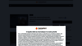 What Leonardo.it website looked like in 2024 (2 years ago)