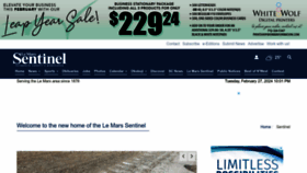 What Lemarssentinel.com website looks like in 2024 