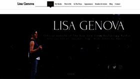 What Lisagenova.com website looks like in 2024 