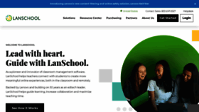 What Lanschool.com website looks like in 2024 