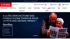 What Lissac.fr website looks like in 2024 